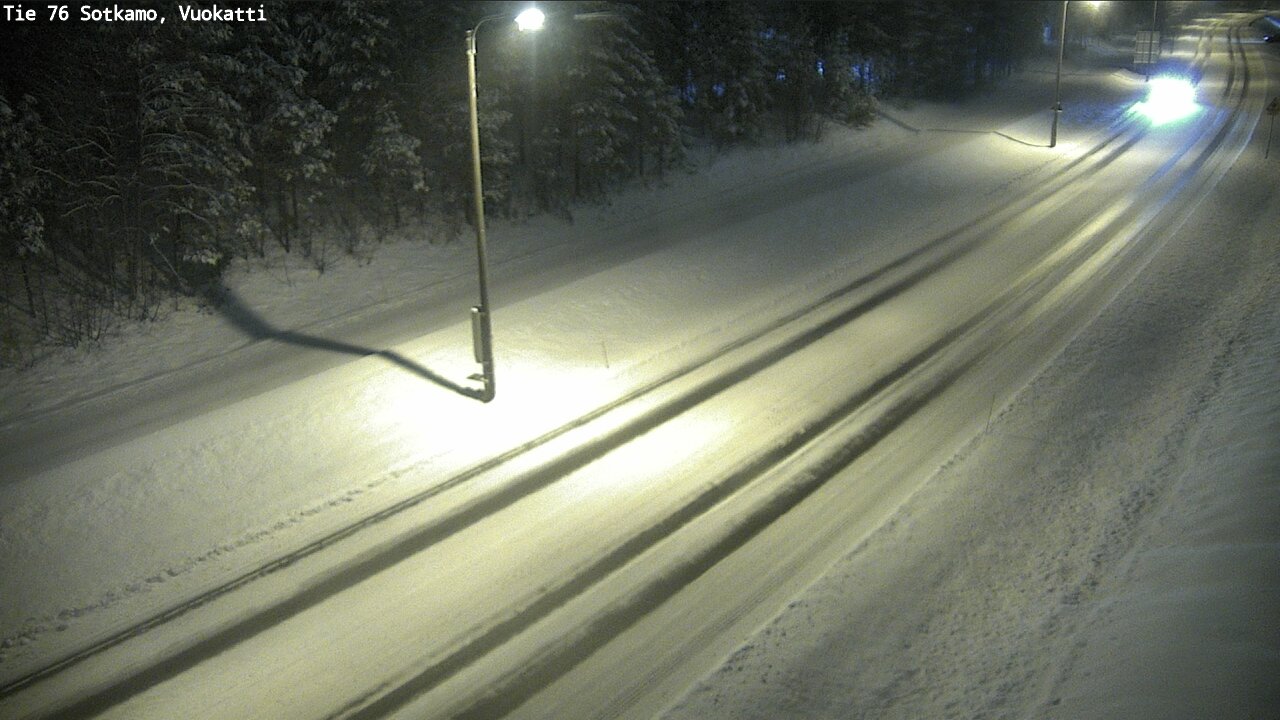 Weather Camera Image Väg 76 Sotkamo, Vuokatti, Sotkamo, Kainuu