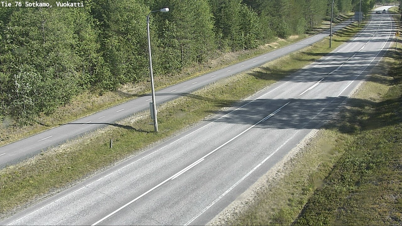 Weather Camera Image Väg 76 Sotkamo, Vuokatti, Sotkamo, Kainuu