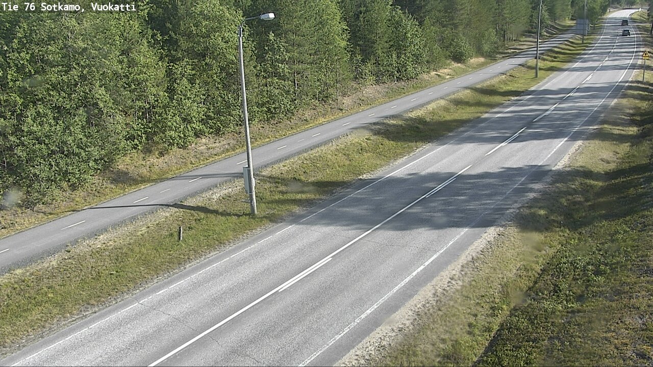 Weather Camera Image Väg 76 Sotkamo, Vuokatti, Sotkamo, Kainuu