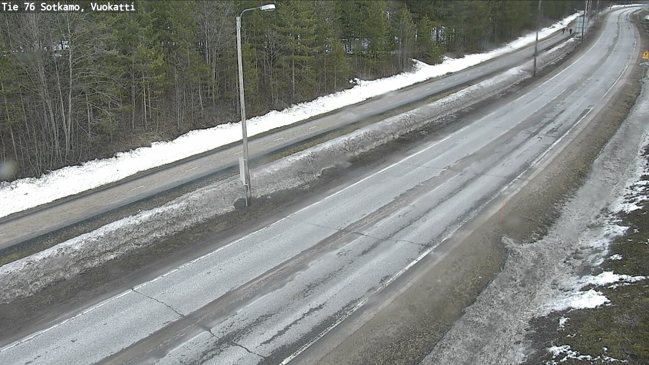 Weather Camera Image Väg 76 Sotkamo, Vuokatti, Sotkamo, Kainuu