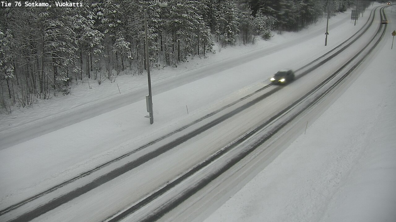 Weather Camera Image Väg 76 Sotkamo, Vuokatti, Sotkamo, Kainuu