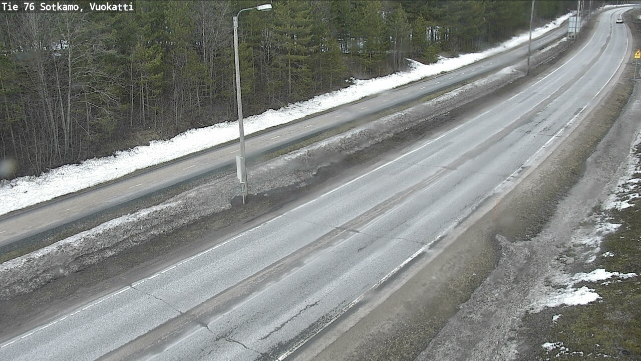Weather Camera Image Väg 76 Sotkamo, Vuokatti, Sotkamo, Kainuu