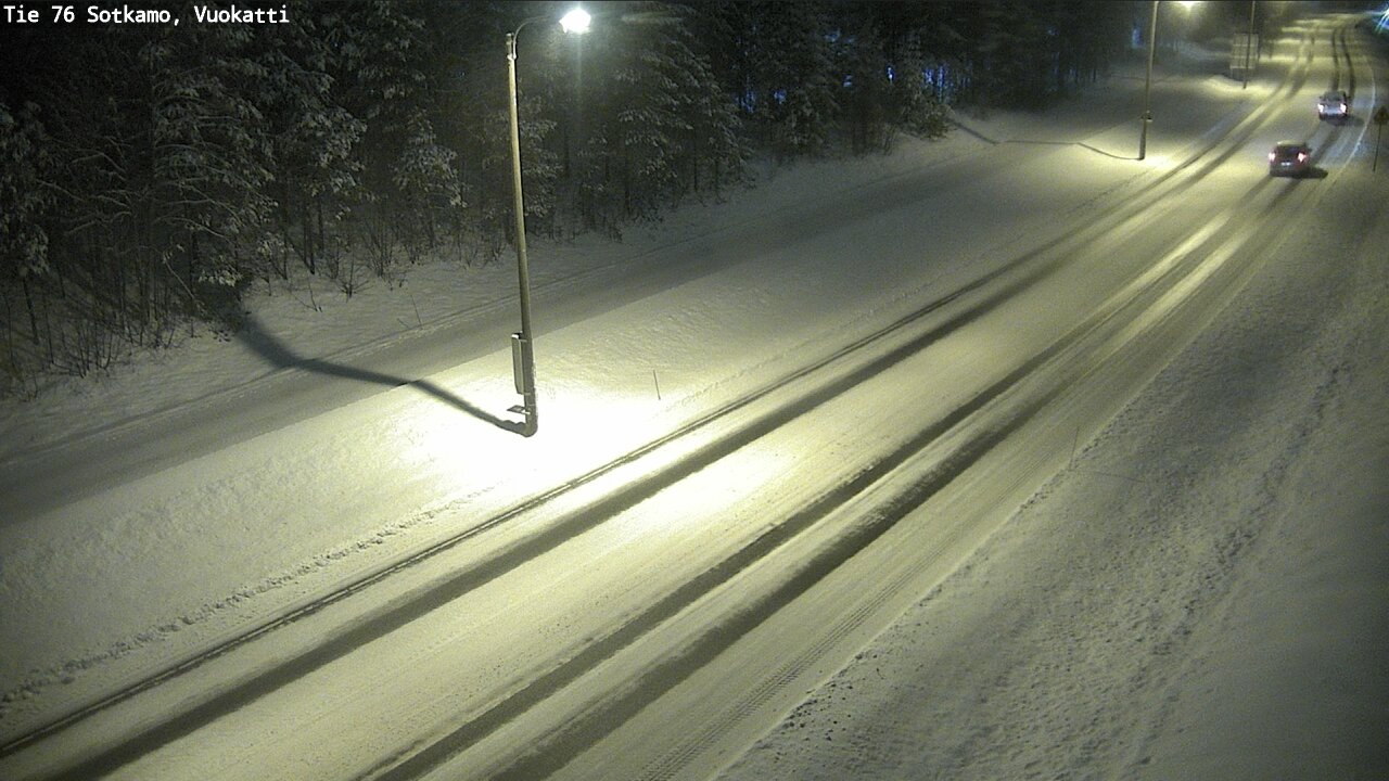 Weather Camera Image Väg 76 Sotkamo, Vuokatti, Sotkamo, Kainuu