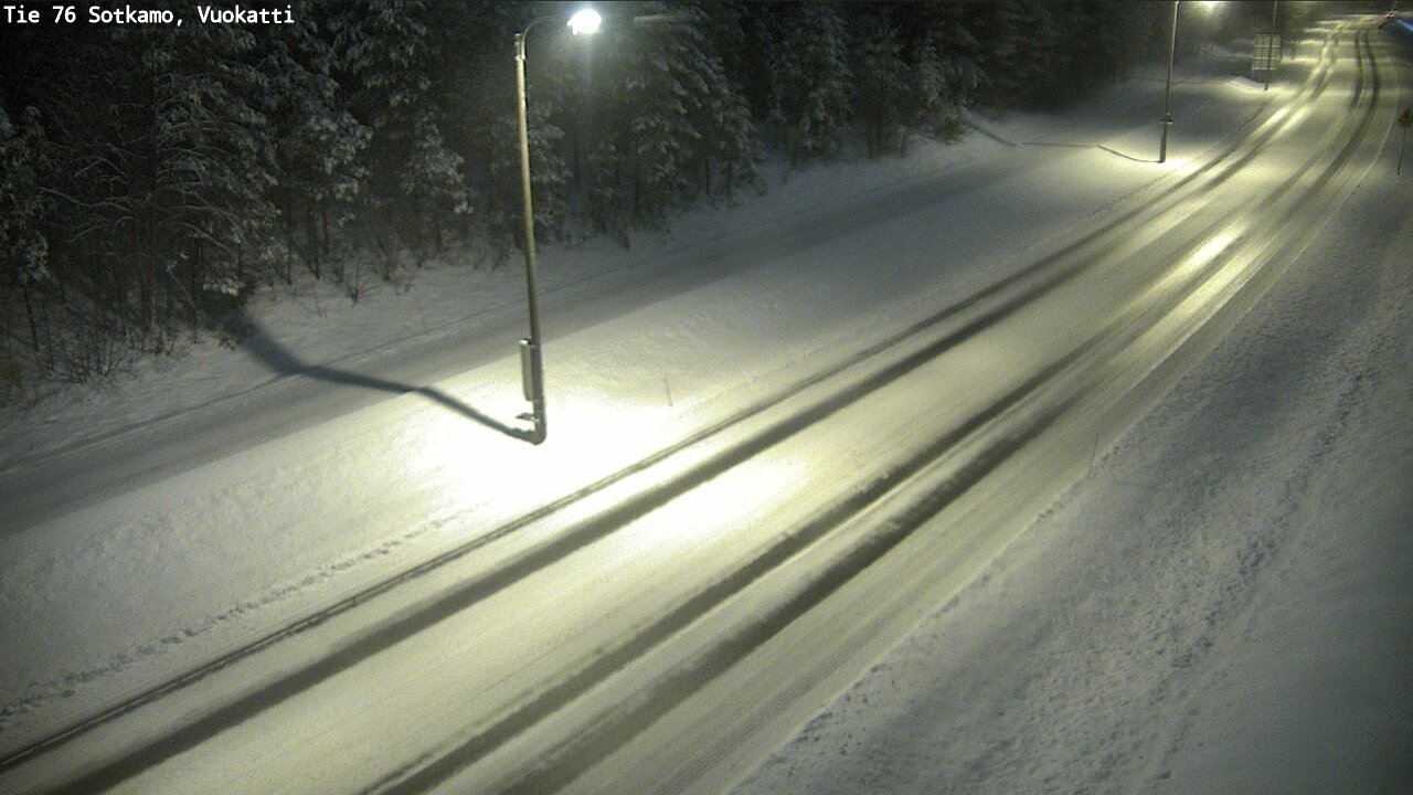 Weather Camera Image Väg 76 Sotkamo, Vuokatti, Sotkamo, Kainuu