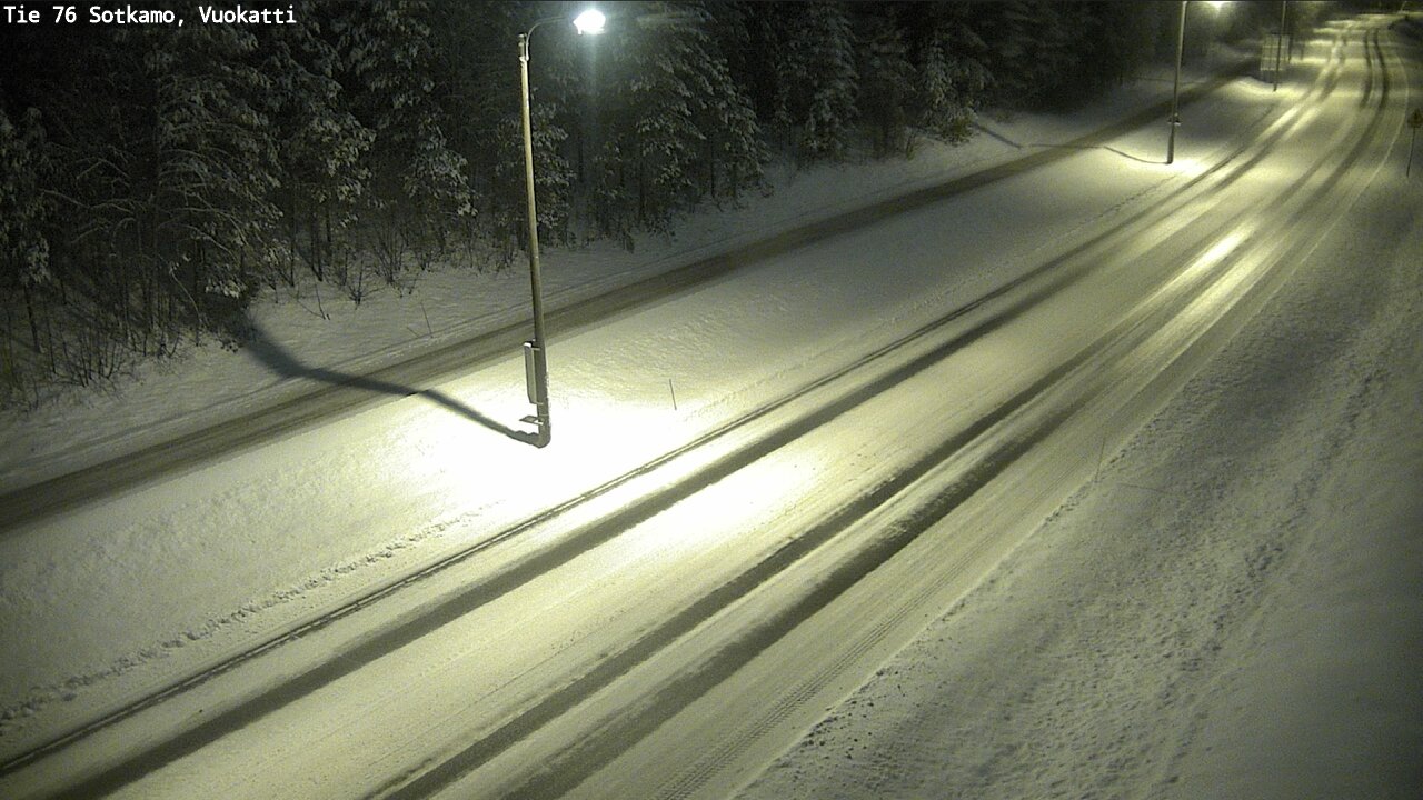 Weather Camera Image Väg 76 Sotkamo, Vuokatti, Sotkamo, Kainuu