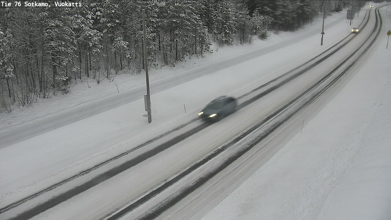 Weather Camera Image Väg 76 Sotkamo, Vuokatti, Sotkamo, Kainuu
