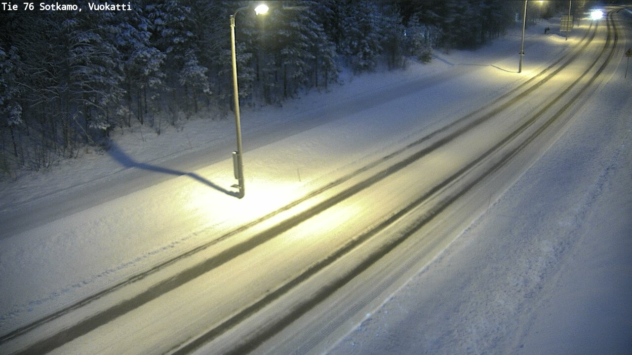 Weather Camera Image Väg 76 Sotkamo, Vuokatti, Sotkamo, Kainuu