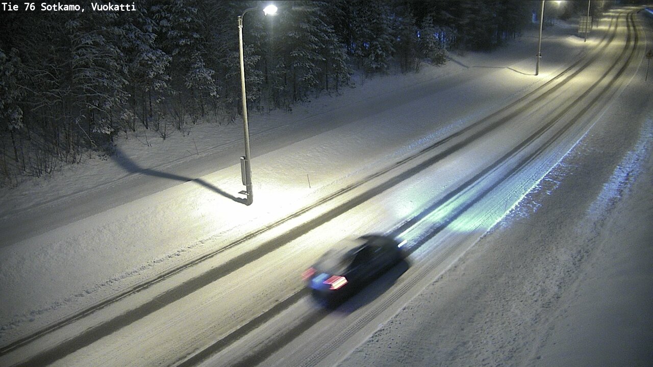 Weather Camera Image Väg 76 Sotkamo, Vuokatti, Sotkamo, Kainuu