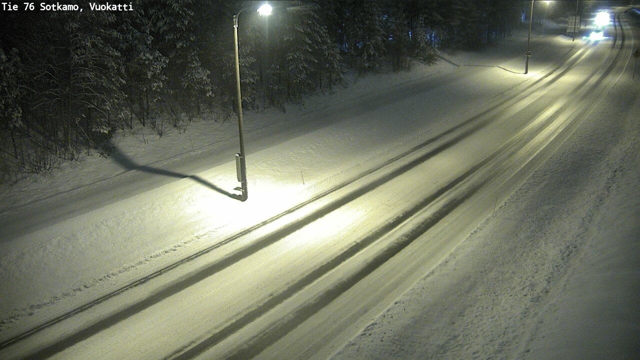 Weather Camera Image Väg 76 Sotkamo, Vuokatti, Sotkamo, Kainuu