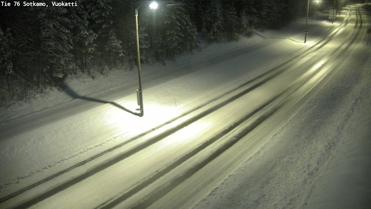 Weather Camera Image Väg 76 Sotkamo, Vuokatti, Sotkamo, Kainuu