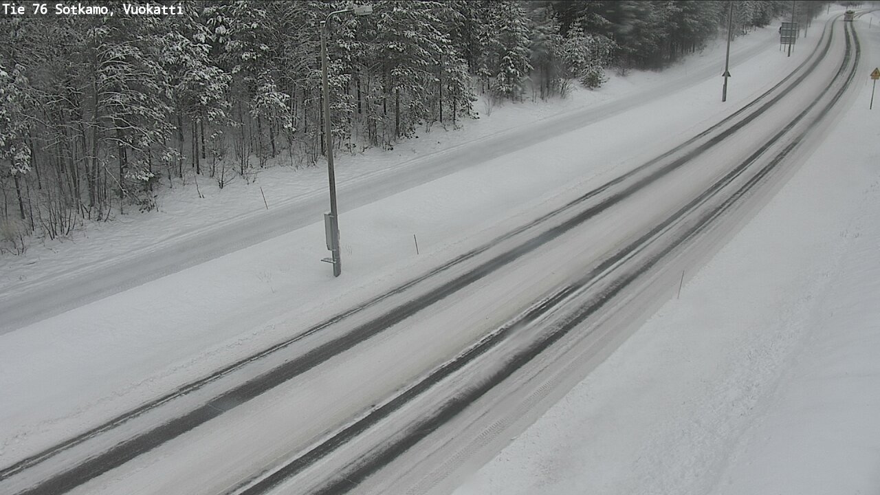 Weather Camera Image Väg 76 Sotkamo, Vuokatti, Sotkamo, Kainuu