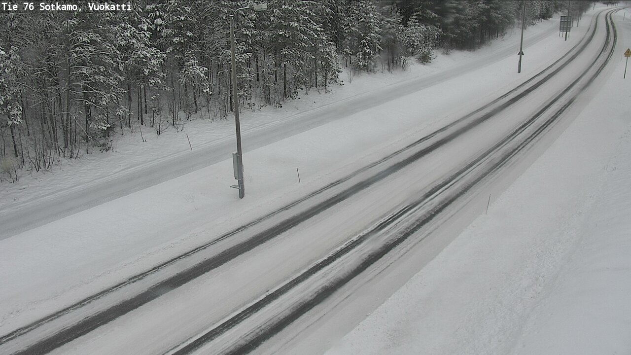 Weather Camera Image Väg 76 Sotkamo, Vuokatti, Sotkamo, Kainuu