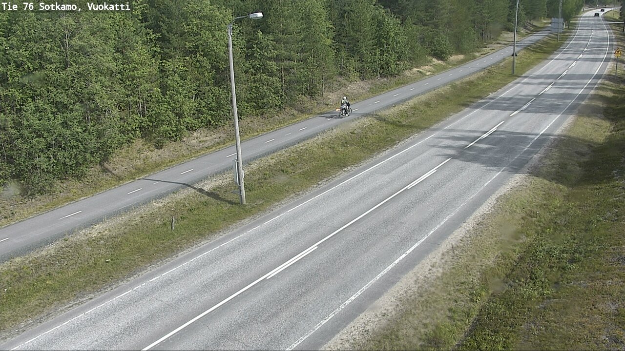 Weather Camera Image Väg 76 Sotkamo, Vuokatti, Sotkamo, Kainuu