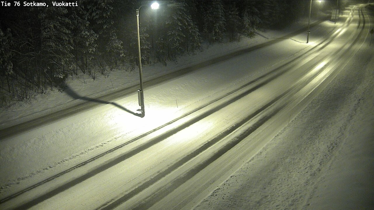 Weather Camera Image Väg 76 Sotkamo, Vuokatti, Sotkamo, Kainuu