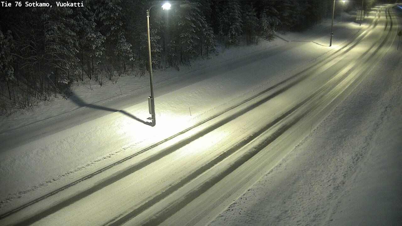 Weather Camera Image Väg 76 Sotkamo, Vuokatti, Sotkamo, Kainuu