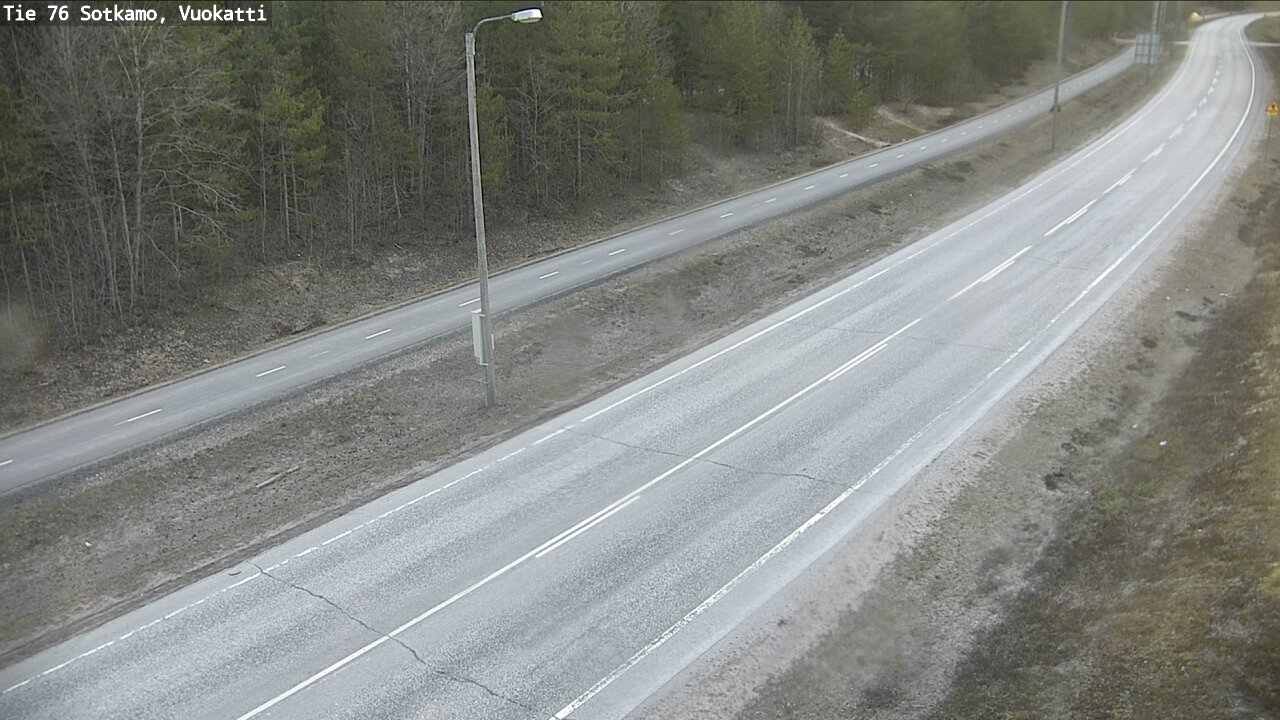 Weather Camera Image Road 76 Sotkamo, Vuokatti, Sotkamo, Kainuu