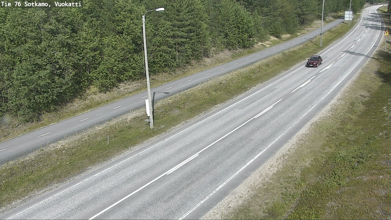 Weather Camera Image Road 76 Sotkamo, Vuokatti, Sotkamo, Kainuu