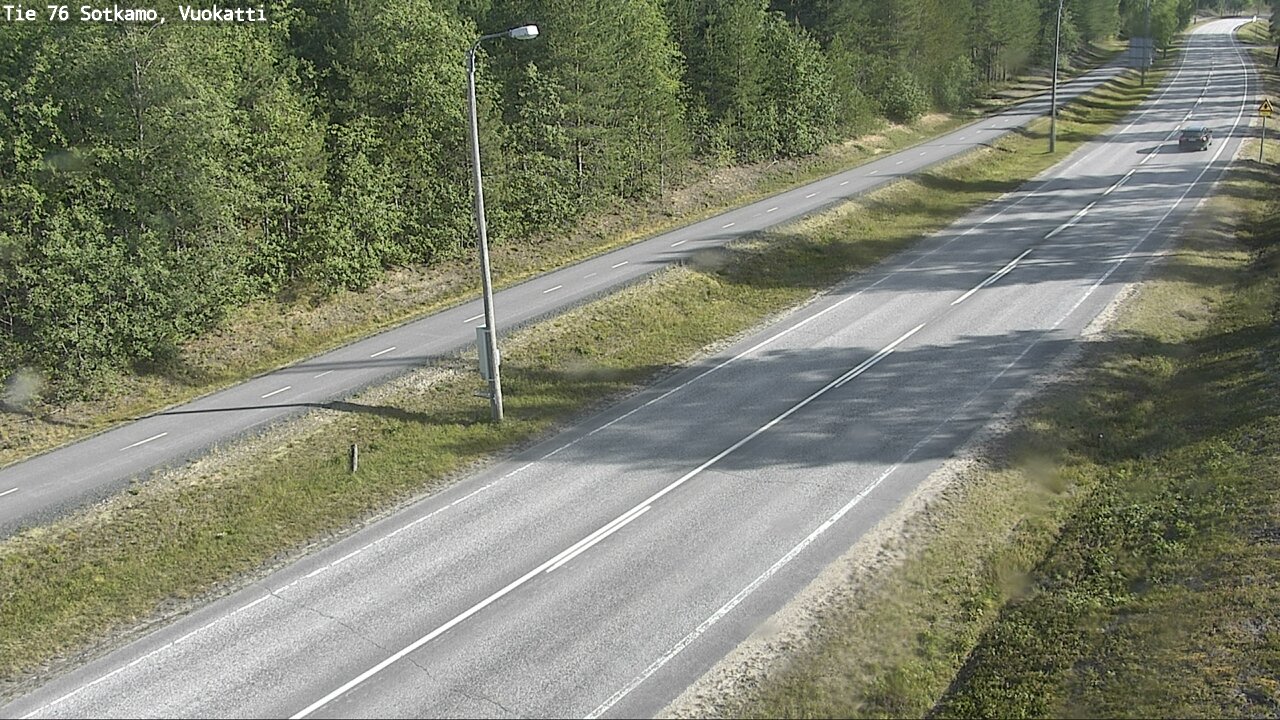Weather Camera Image Väg 76 Sotkamo, Vuokatti, Sotkamo, Kainuu