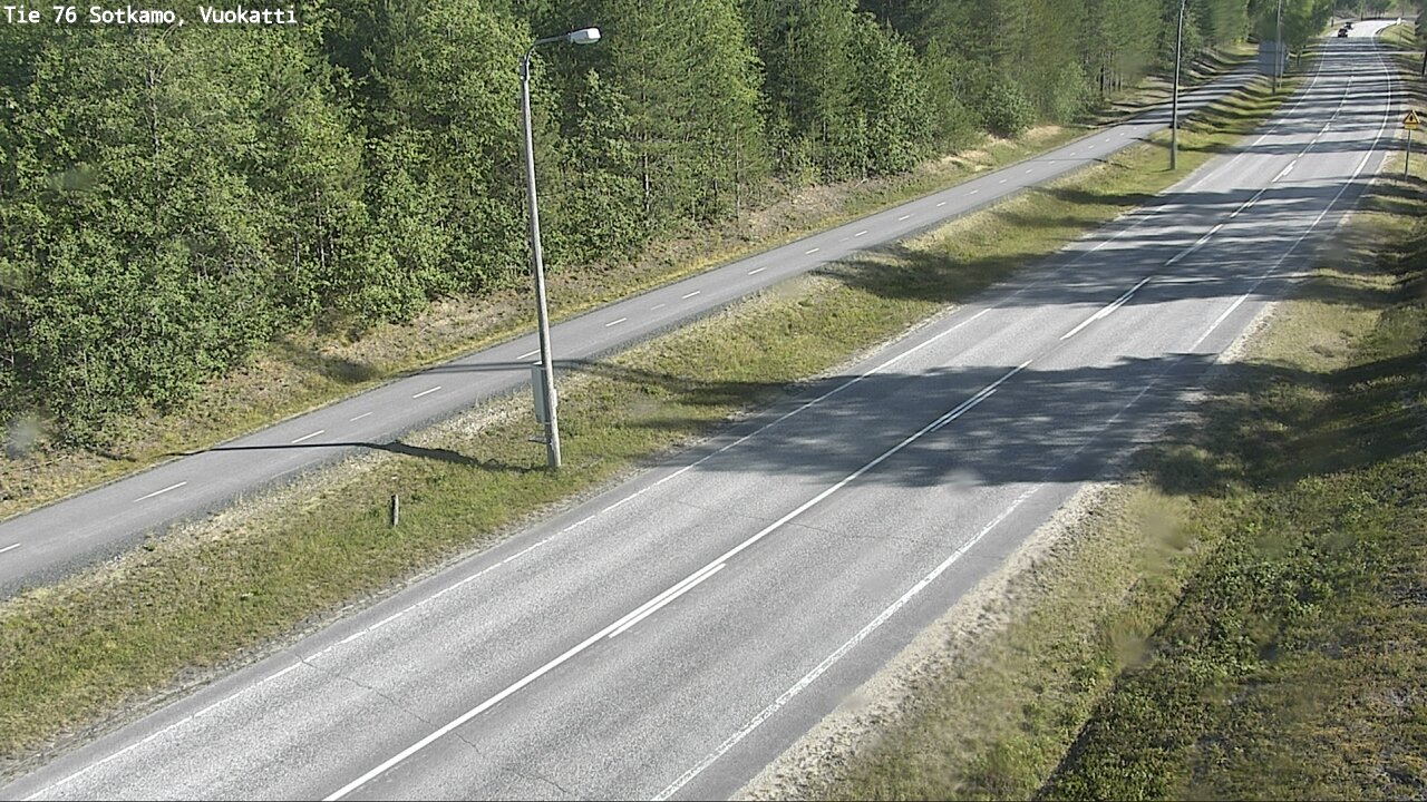 Weather Camera Image Väg 76 Sotkamo, Vuokatti, Sotkamo, Kainuu