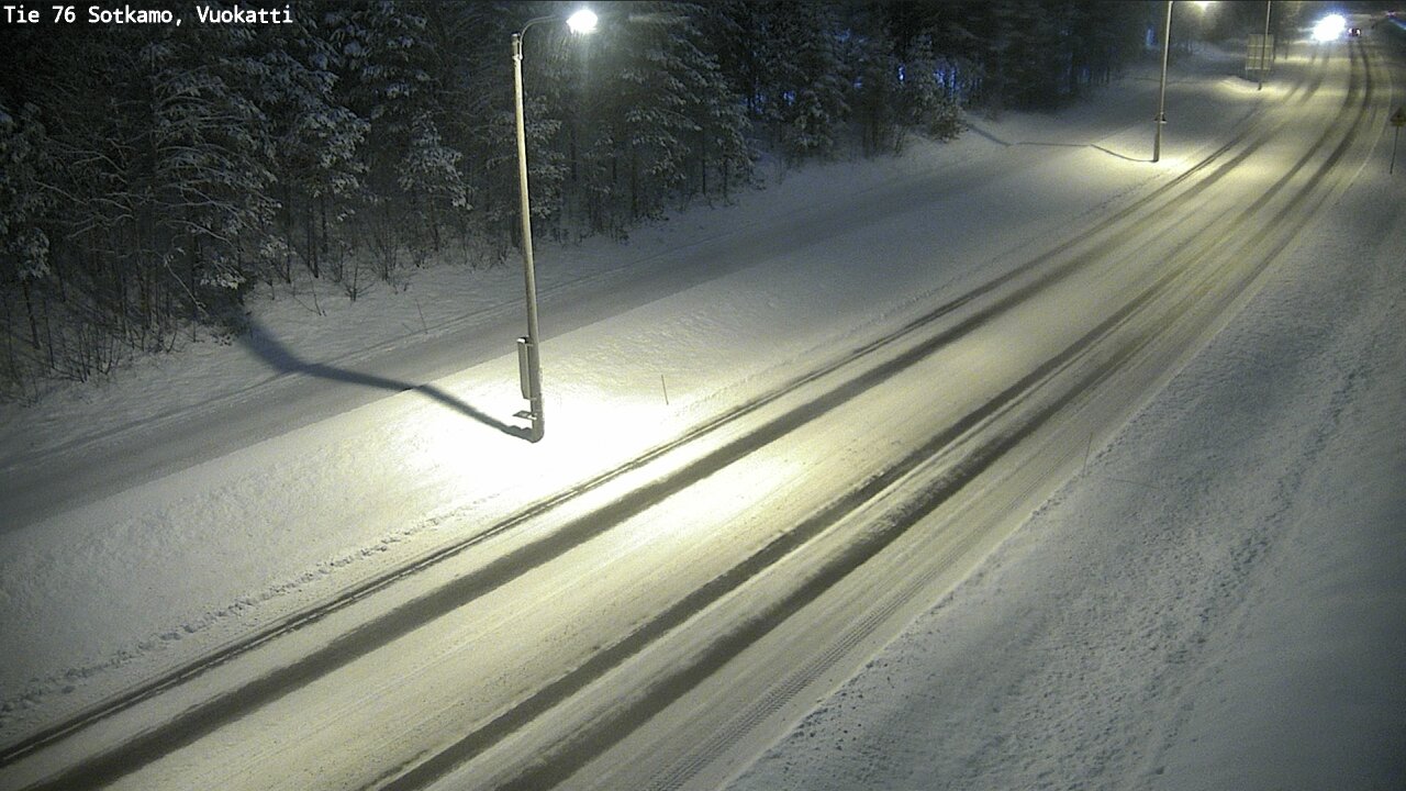 Weather Camera Image Väg 76 Sotkamo, Vuokatti, Sotkamo, Kainuu