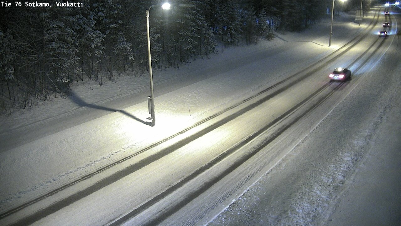 Weather Camera Image Väg 76 Sotkamo, Vuokatti, Sotkamo, Kainuu