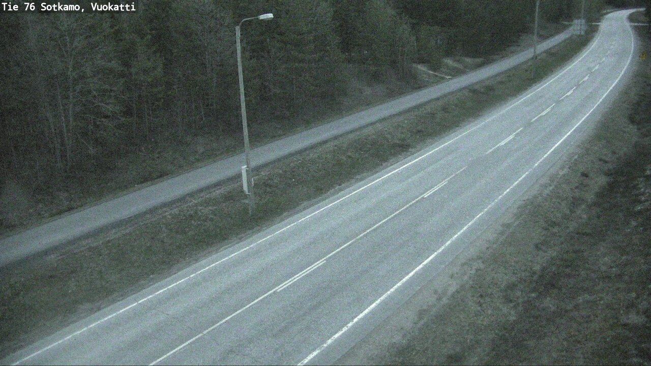Weather Camera Image Väg 76 Sotkamo, Vuokatti, Sotkamo, Kainuu