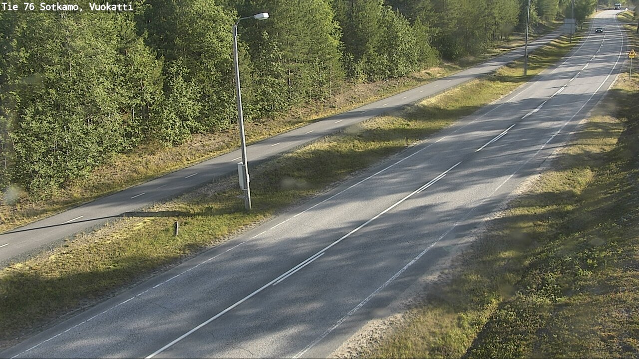 Weather Camera Image Väg 76 Sotkamo, Vuokatti, Sotkamo, Kainuu