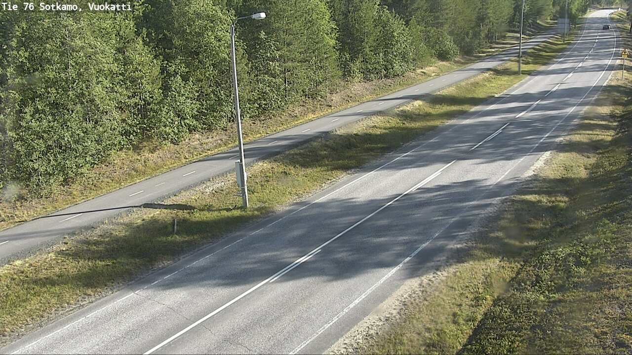 Weather Camera Image Väg 76 Sotkamo, Vuokatti, Sotkamo, Kainuu