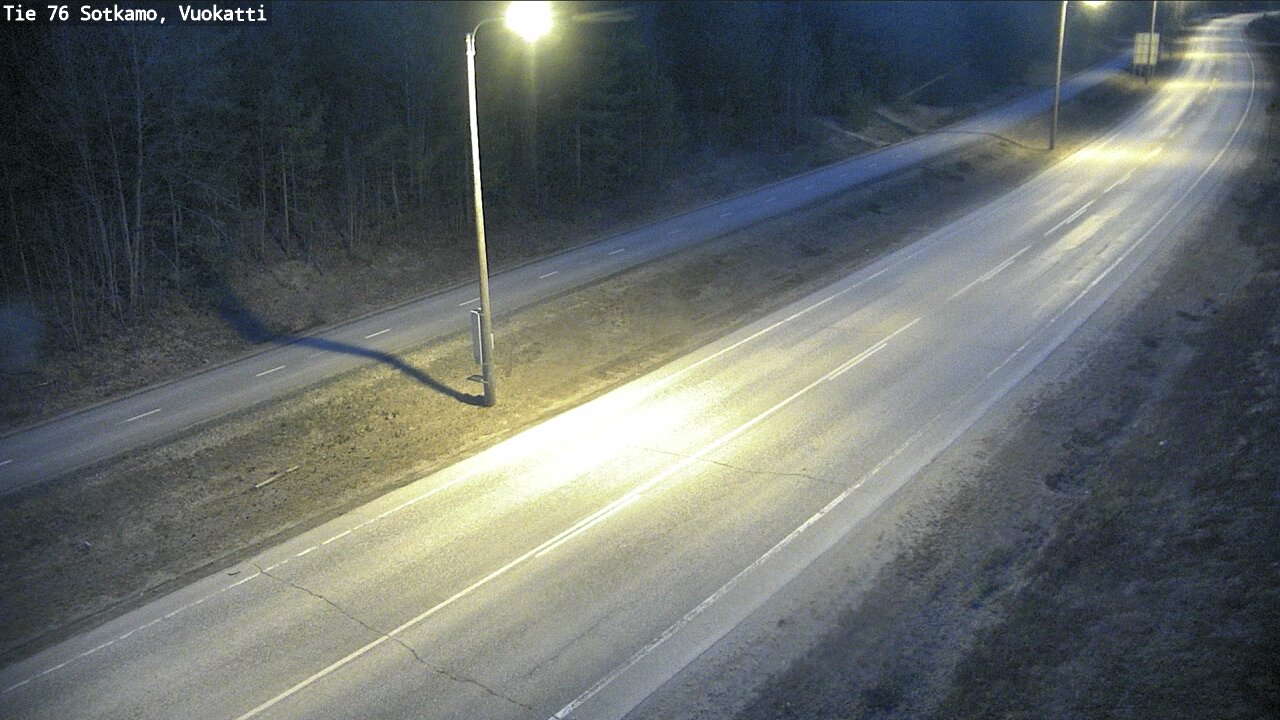 Weather Camera Image Road 76 Sotkamo, Vuokatti, Sotkamo, Kainuu