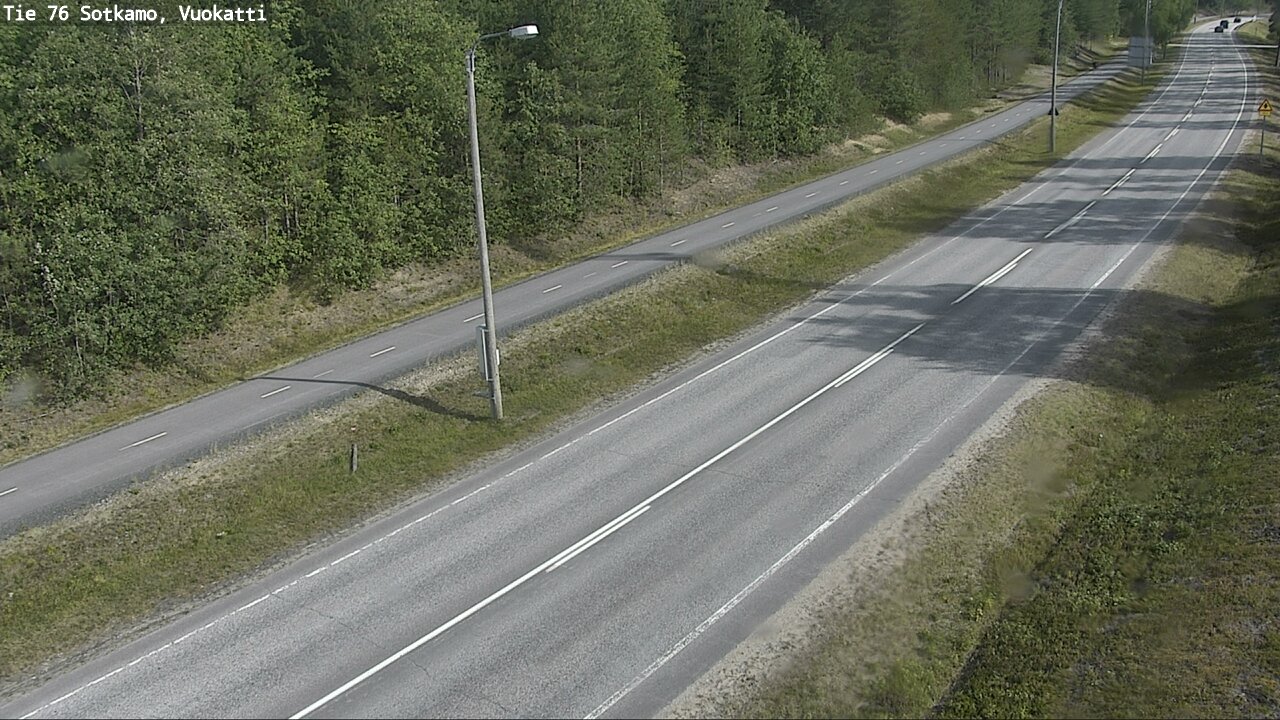 Weather Camera Image Väg 76 Sotkamo, Vuokatti, Sotkamo, Kainuu