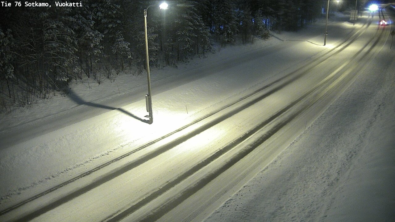 Weather Camera Image Väg 76 Sotkamo, Vuokatti, Sotkamo, Kainuu