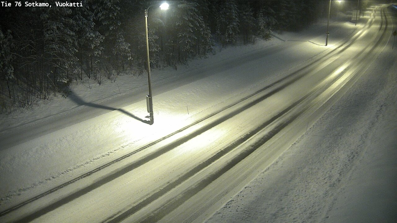 Weather Camera Image Väg 76 Sotkamo, Vuokatti, Sotkamo, Kainuu