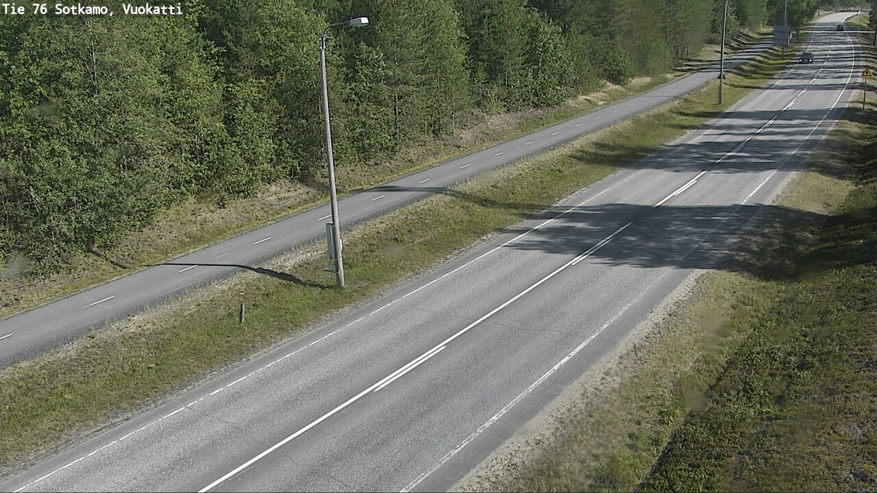 Weather Camera Image Väg 76 Sotkamo, Vuokatti, Sotkamo, Kainuu