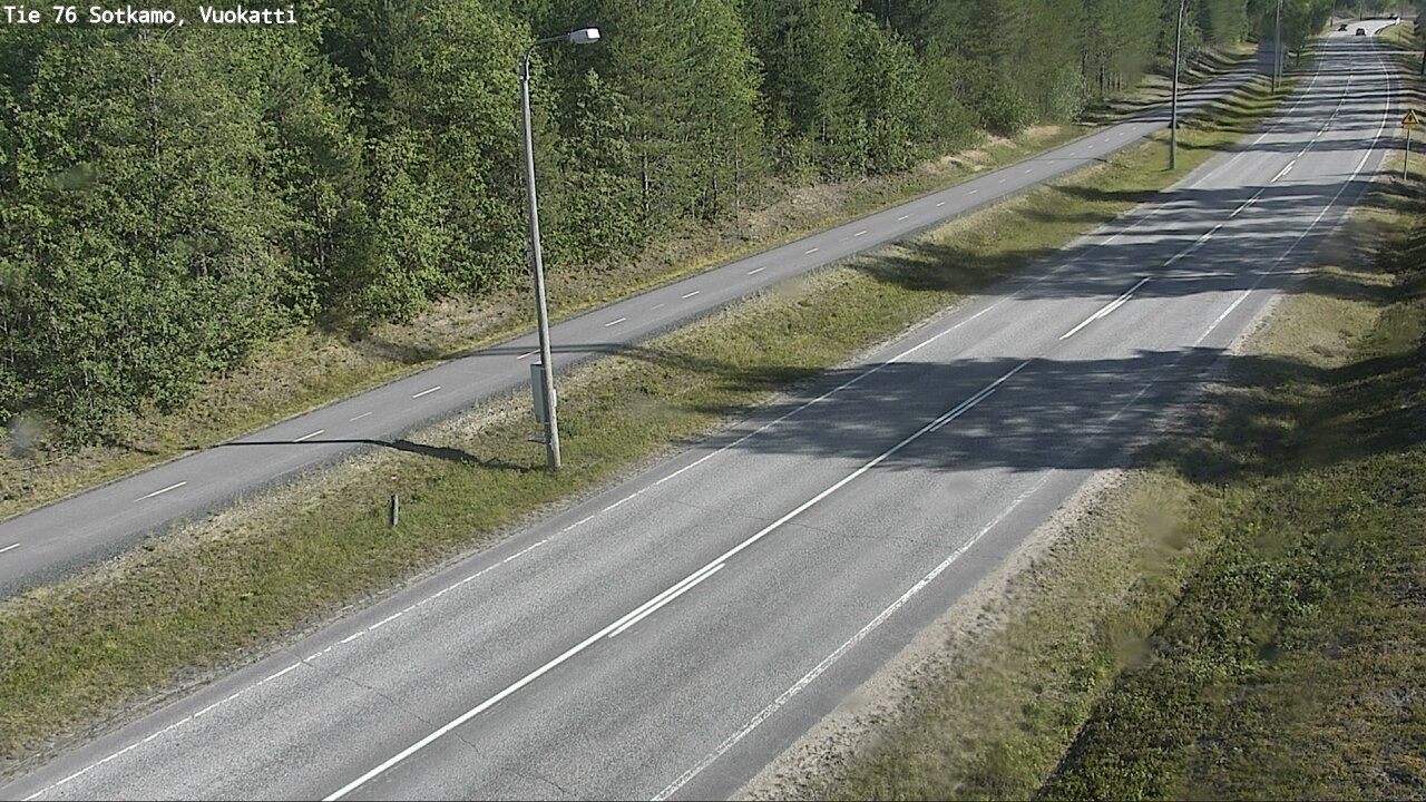 Weather Camera Image Väg 76 Sotkamo, Vuokatti, Sotkamo, Kainuu