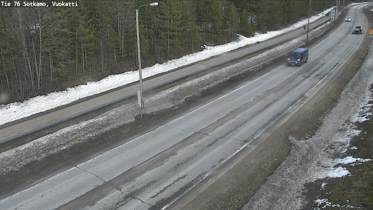 Weather Camera Image Väg 76 Sotkamo, Vuokatti, Sotkamo, Kainuu