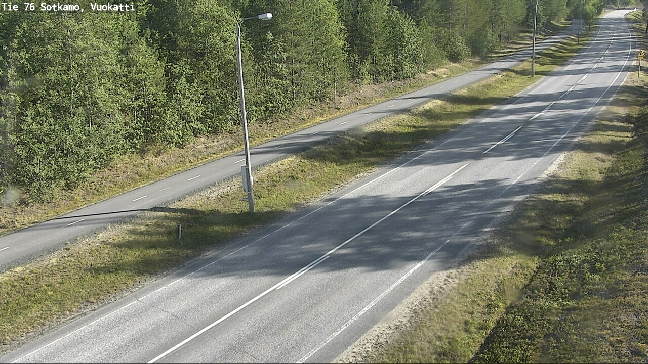 Weather Camera Image Väg 76 Sotkamo, Vuokatti, Sotkamo, Kainuu