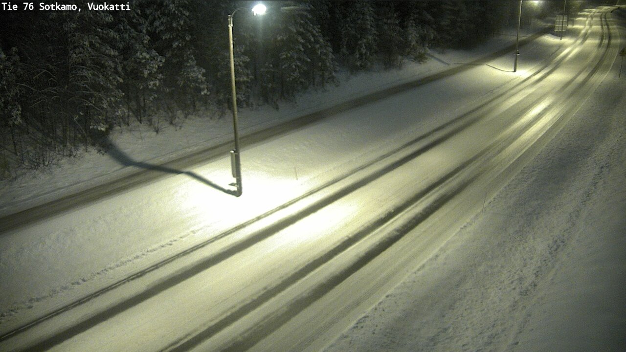 Weather Camera Image Väg 76 Sotkamo, Vuokatti, Sotkamo, Kainuu