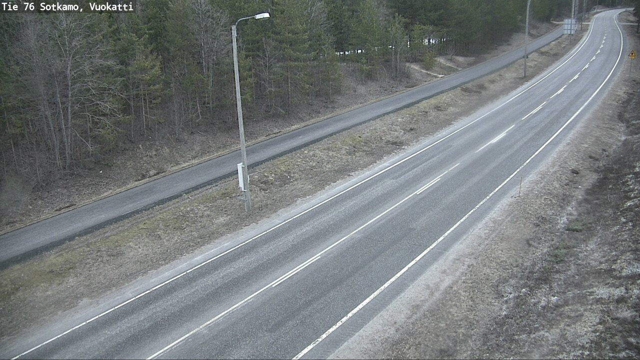 Weather Camera Image Väg 76 Sotkamo, Vuokatti, Sotkamo, Kainuu