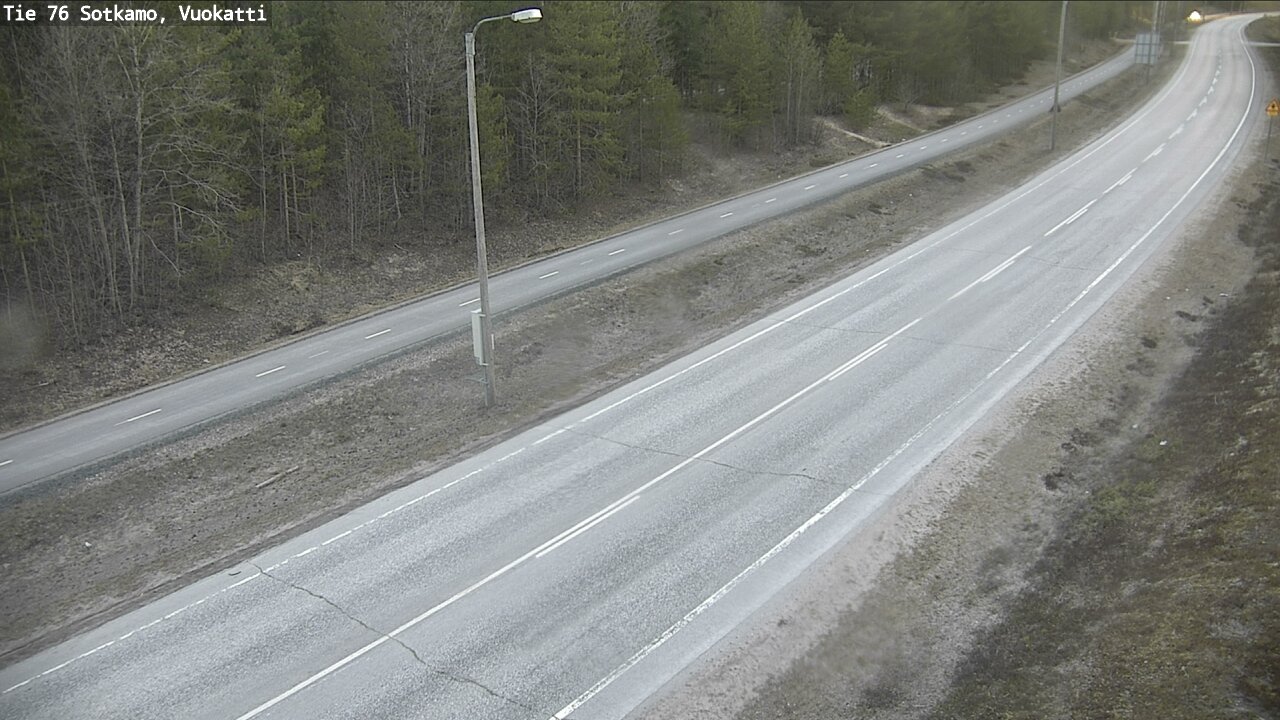 Weather Camera Image Road 76 Sotkamo, Vuokatti, Sotkamo, Kainuu