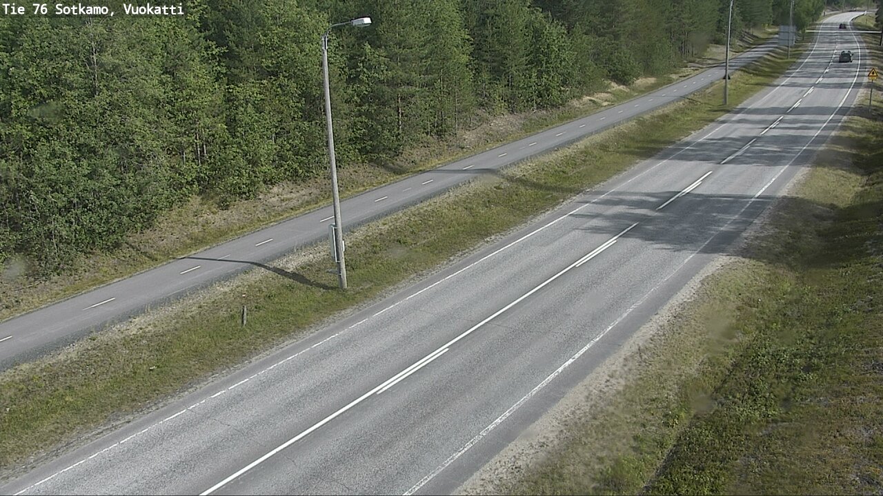 Weather Camera Image Väg 76 Sotkamo, Vuokatti, Sotkamo, Kainuu