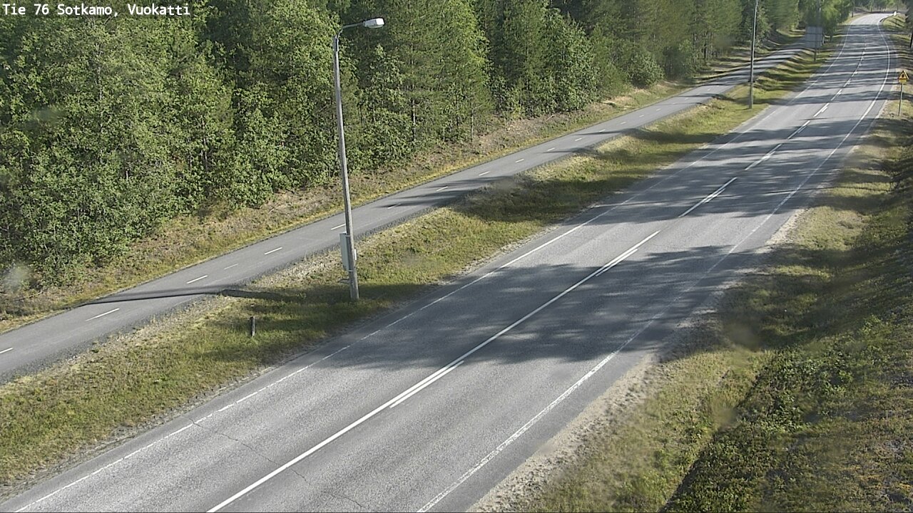 Weather Camera Image Väg 76 Sotkamo, Vuokatti, Sotkamo, Kainuu