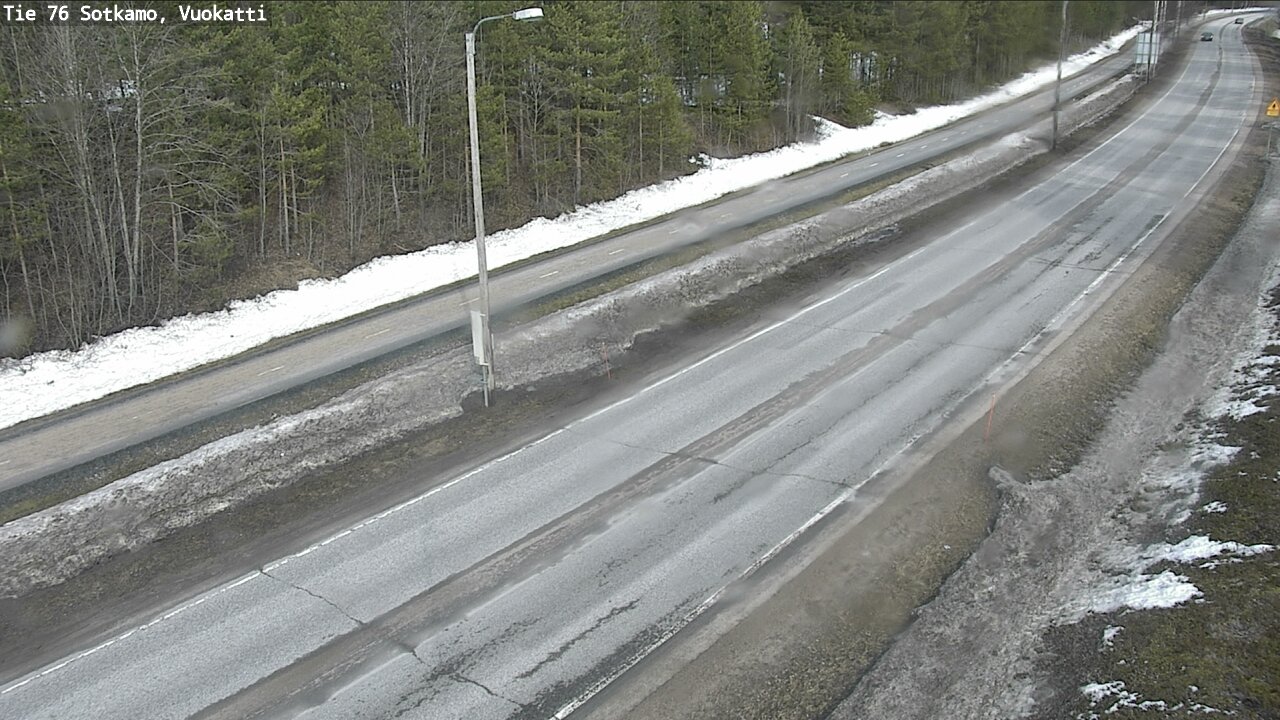 Weather Camera Image Väg 76 Sotkamo, Vuokatti, Sotkamo, Kainuu