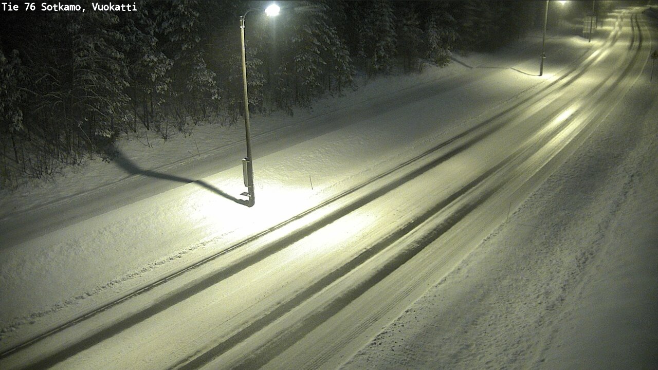 Weather Camera Image Väg 76 Sotkamo, Vuokatti, Sotkamo, Kainuu