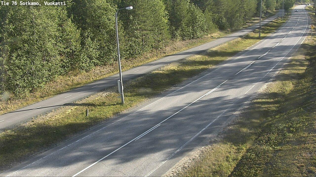 Weather Camera Image Väg 76 Sotkamo, Vuokatti, Sotkamo, Kainuu