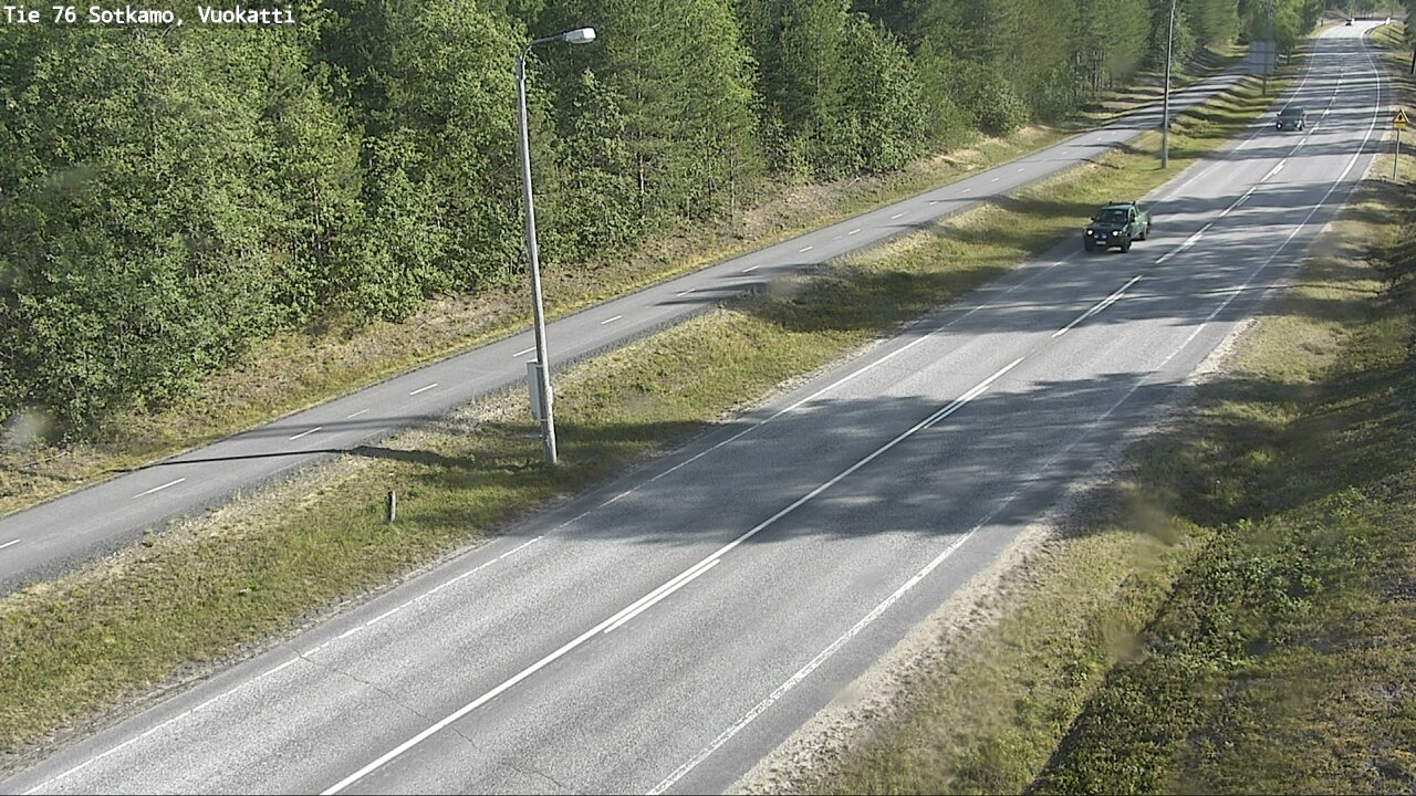 Weather Camera Image Väg 76 Sotkamo, Vuokatti, Sotkamo, Kainuu
