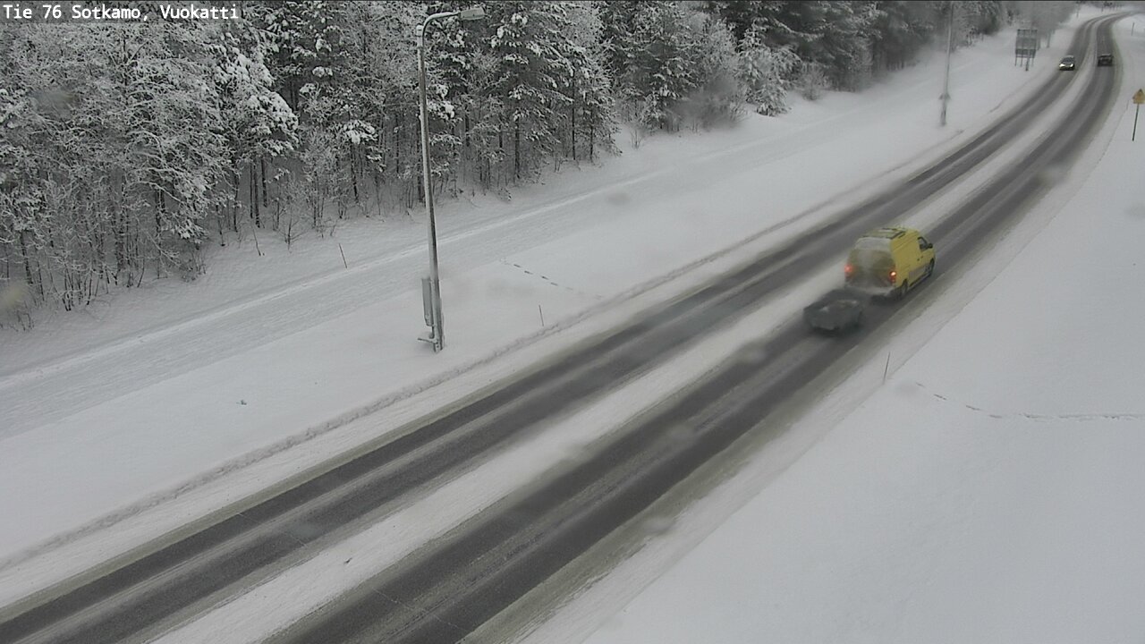 Weather Camera Image Road 76 Sotkamo, Vuokatti, Sotkamo, Kainuu