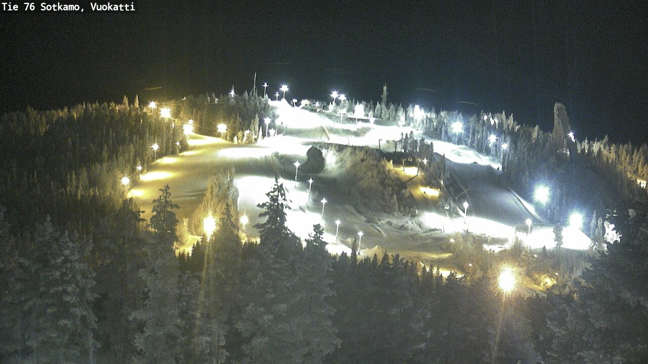 Weather Camera Image Väg 76 Sotkamo, Vuokatti, Sotkamo, Kainuu