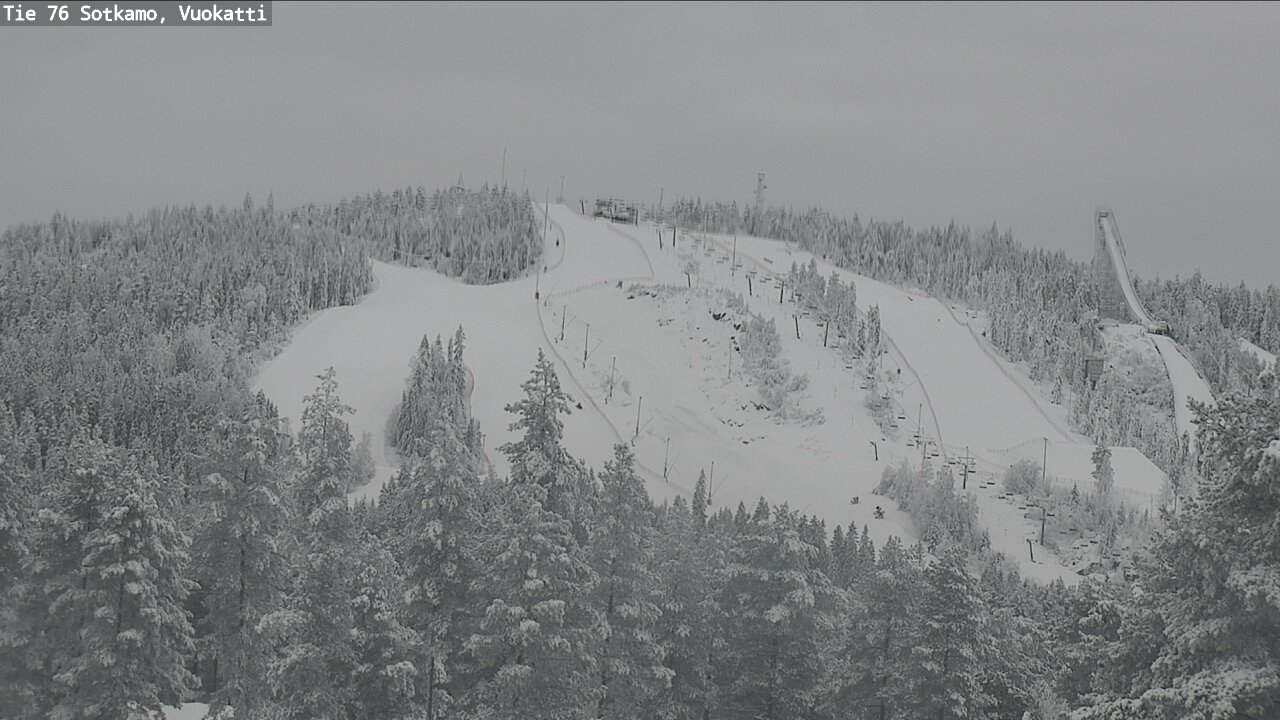 Weather Camera Image Väg 76 Sotkamo, Vuokatti, Sotkamo, Kainuu