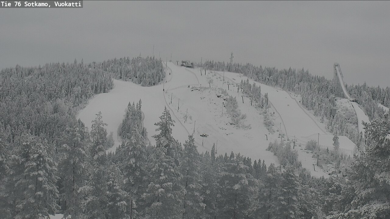 Weather Camera Image Väg 76 Sotkamo, Vuokatti, Sotkamo, Kainuu