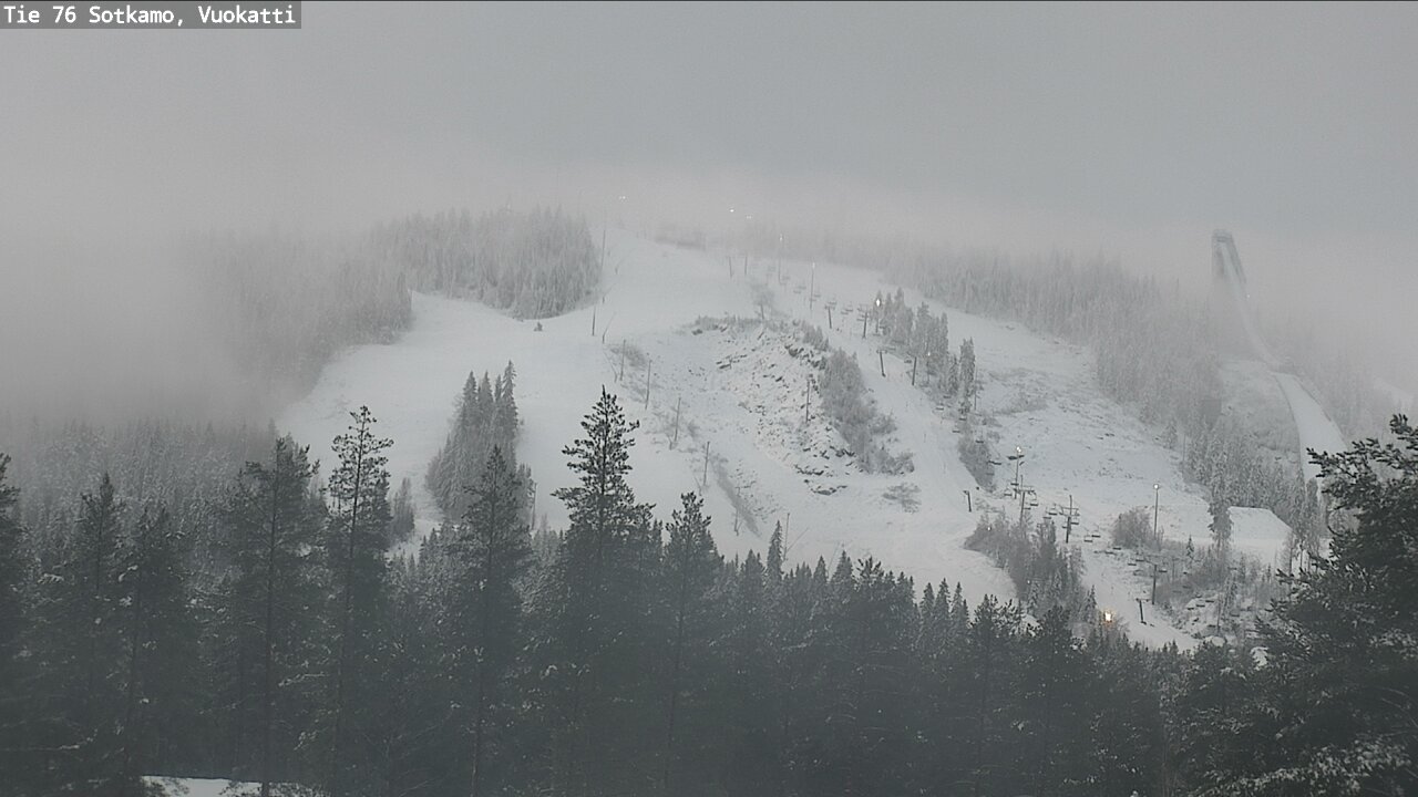 Weather Camera Image Väg 76 Sotkamo, Vuokatti, Sotkamo, Kainuu